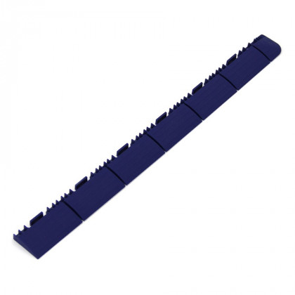 Modrý plastový nájezd "samec" pro terasovou dlažbu Linea Marte - 60 x 5,2 x 1,3 cm