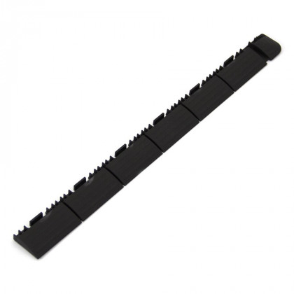 Hnědý plastový nájezd "samec" pro terasovou dlažbu Linea Marte - 60 x 5,2 x 1,3 cm