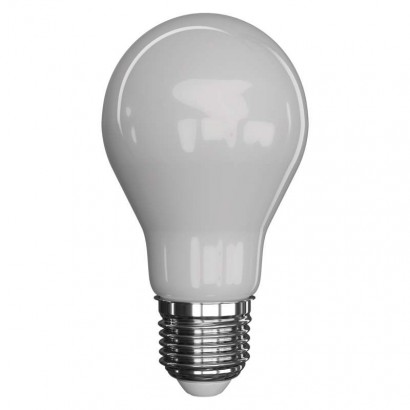 LED žárovka Filament mléčná A60 6,7W E27 teplá bílá