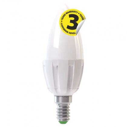 LED žárovka Candle 6W E14 teplá bílá