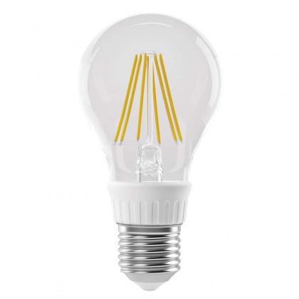 LED žárovka filament A60 6W E27 teplá bílá
