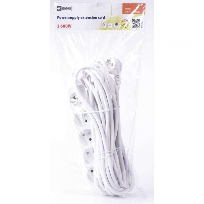 Prodlužovací kabel 10m 3x1,5mm 5 zásuvek