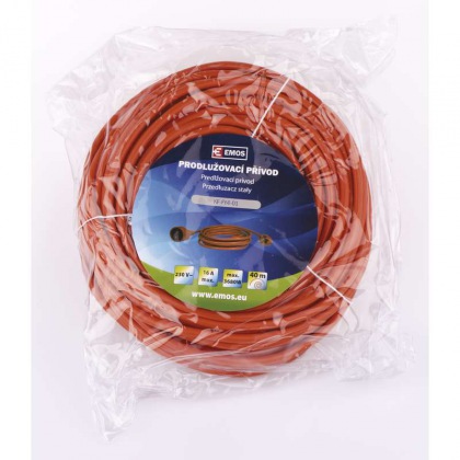 Prodlužovací kabel oranžový spojka 40m