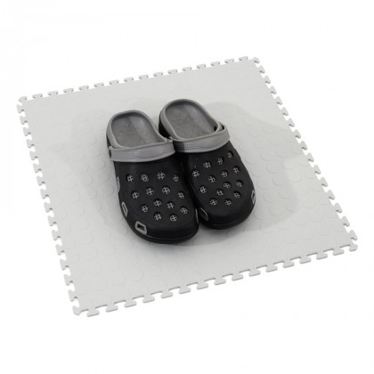 Šedá vinylová plastová zátěžová puzzle dlaždice Tenax - 50 x 50 x 0,5 cm