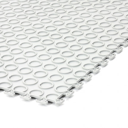 Šedá vinylová plastová zátěžová puzzle dlaždice Tenax - 50 x 50 x 0,5 cm