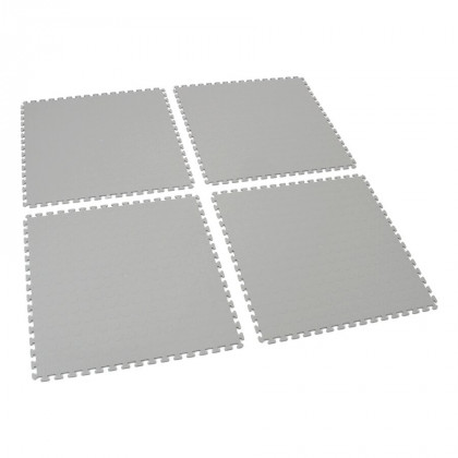 Šedá vinylová plastová zátěžová puzzle dlaždice Tenax - 50 x 50 x 0,5 cm