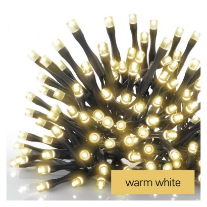 Standard LED spojovací vánoční řetěz, 5 m, venkovní i vnitřní, teplá bílá, časovač