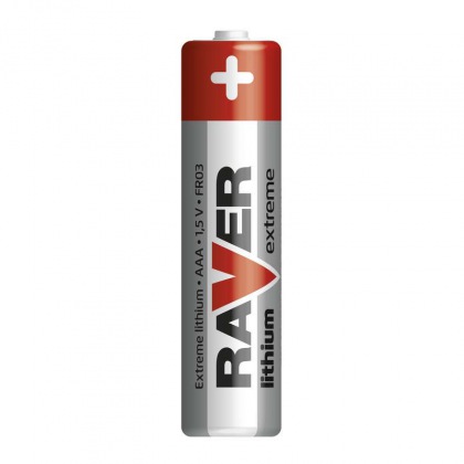 Raver baterie lithiová FR03 (AAA), blistr