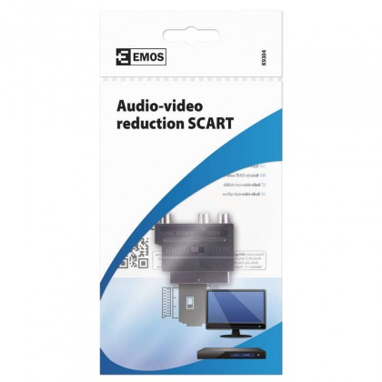 Redukce SCART na 3x CINCH + SVHS adaptér