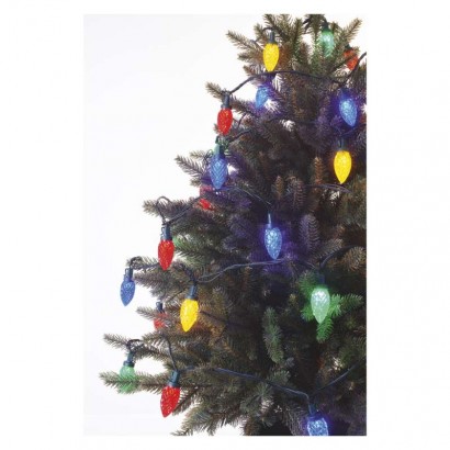 LED vánoční řetěz, barevné žárovky, 9,8 m, multicolor, multifunkce