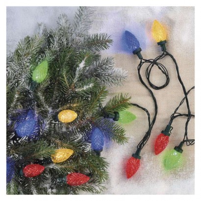 LED vánoční řetěz, barevné žárovky, 9,8 m, multicolor, multifunkce
