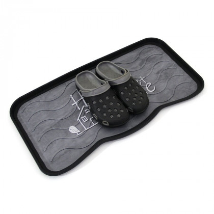 Plastový odkapávač na boty FLOMA Home Sweet Home - 38 x 75 cm