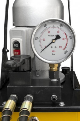 Elektrická hydraulická pumpa s tlakoměrem HHB-630B