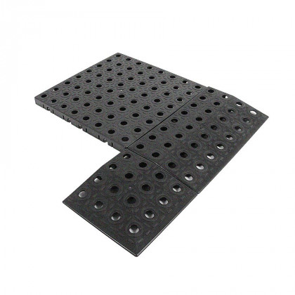 Černá polypropylenová dlažba AvaTile AT-HRD Recy - 25 x 25 x 1,6 cm