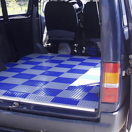 Černá polypropylenová dlažba AvaTile AT-HRD Recy - 25 x 25 x 1,6 cm