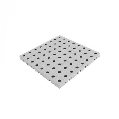 Šedo-zelená plastová ochranná tlumící podložka pod bazén, vířivku AvaTile AT-STD - 528 x 528 x 1,6 cm