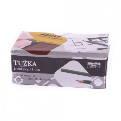 Tužka tesařská 18cm zelená na kámen