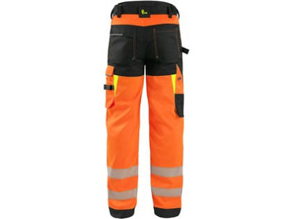 Kalhoty CXS BENSON výstražné, pánské, oranžovo-černé, vel. 48