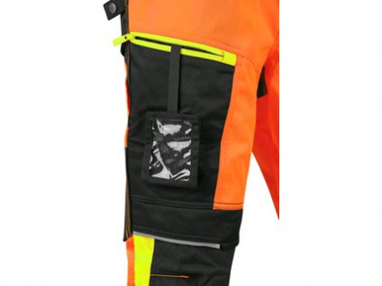 Kalhoty CXS BENSON výstražné, pánské, oranžovo-černé, vel. 48
