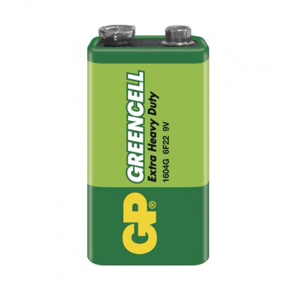 Zinkochloridová baterie GP Greencell 9V, blistr