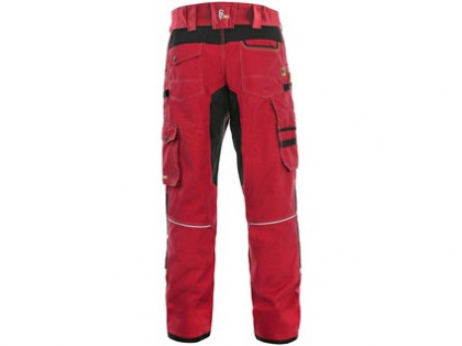 Kalhoty CXS STRETCH, pánské, červeno - černé, vel. 48
