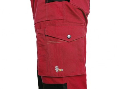 Kalhoty CXS STRETCH, pánské, červeno - černé, vel. 50