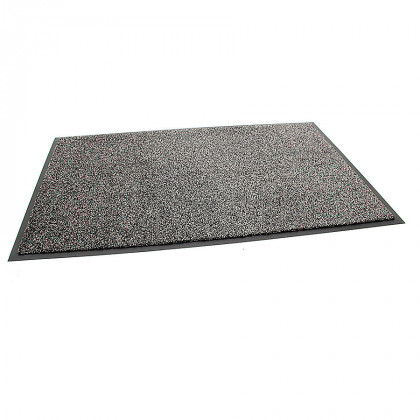 Šedá vnitřní čistící vstupní rohož FLOMA Briljant (Bfl-S1) - 120 x 180 x 0,9 cm
