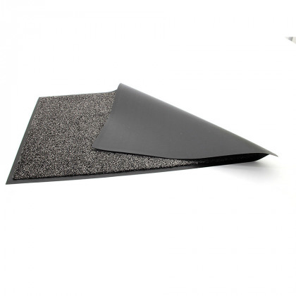 Šedá vnitřní čistící vstupní rohož FLOMA Briljant (Bfl-S1) - 120 x 180 x 0,9 cm