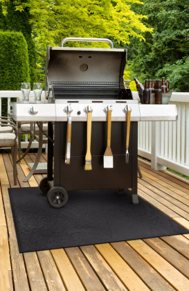 Gumová podložka pod gril FLOMA BBQ Ribbed - 120 x 80 x 0,3 cm