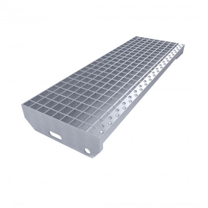 Ocelová pozinkovaná svařovaná schodnice FLOMA - 80 x 27 x 3 cm