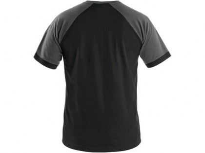 Tričko s krátkým rukávem OLIVER, černo-šedé, vel. 4XL
