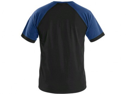 Tričko s krátkým rukávem OLIVER, černo-modré, vel. 5XL