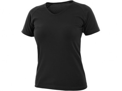 Tričko CXS ELLA, dámské, krátký rukáv, černá, vel. 3XL