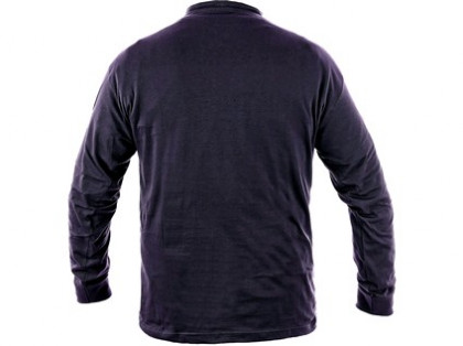Pánské tričko s dlouhým rukávem PETR, tmavě modré, vel. 4XL