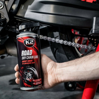 K2 ROAD DRY CHAIN LUBE 400 ml - suché mazivo na řetězy motocyklů
