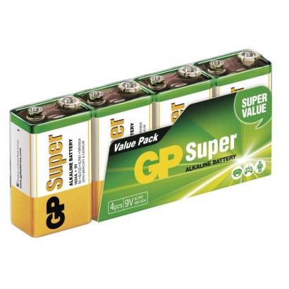 Alkalická baterie GP Super 9V (6LF22)