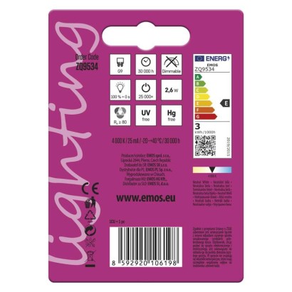 LED žárovka Classic JC 2,6W G9 neutrální bílá