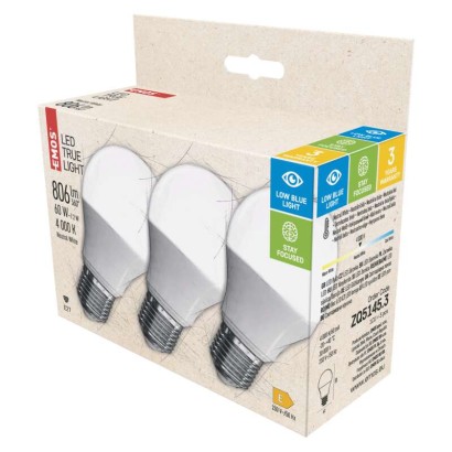 LED žárovka True Light 7,2W E27 neutrální bílá