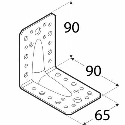 ÚHELNÍK 65x90x90x2,5 S PROLISEM