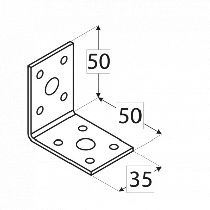ÚHELNÍK 35x50x50x2,0 BEZ PROLISU