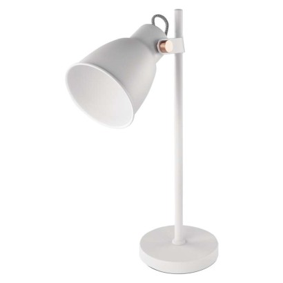 Stolní lampa JULIAN na žárovku E27, bílá