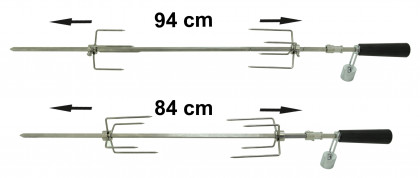 Grilovací jehla 94cm 230V UNI