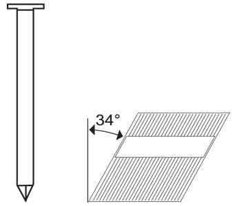 Hřebíky Typ RN Ø 3,33 × 90 mm (2 500 ks)