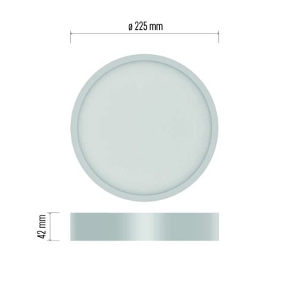 LED přisazené svítidlo NEXXO, kruhové, bílé, 21W, se změnou CCT