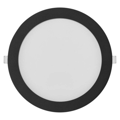LED vestavné svítidlo NEXXO, kruhové, černé, 18W, se změnou CCT