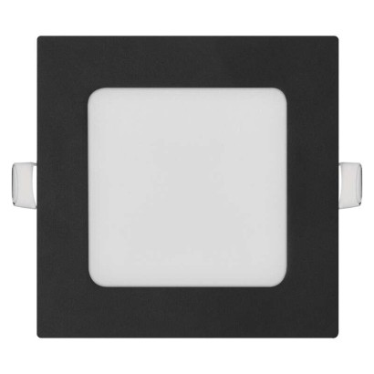 LED vestavné svítidlo NEXXO, čtvercové, černé, 7W, se změnou CCT