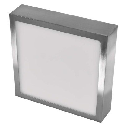 LED přisazené svítidlo NEXXO, čtvercové, stříbrné, 12,5W, se změnou CCT