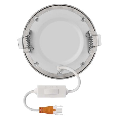LED vestavné svítidlo NEXXO, kruhové, stříbrné, 7W, se změnou CCT