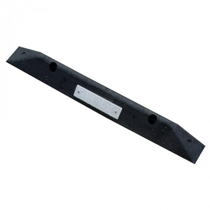 Černý plastový parkovací doraz Carstop - 78 x 8 x 6 cm