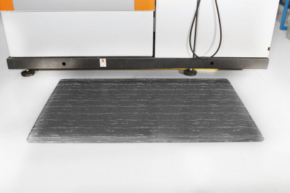 Šedá gumová protiúnavová rohož FLOMA Marble - 240 x 90 x 1,4 cm